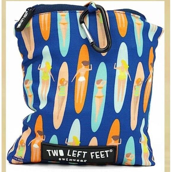 Two Left Feet Swimwear Men's Sz Small Swim Trunks Board Shorts Long Board Babes - Picture 4 of 14